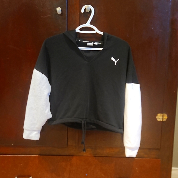 Puma Modern Pullover Sports Hoodie Womens Black Casual Outerwear 846868-01 - Picture 1 of 4